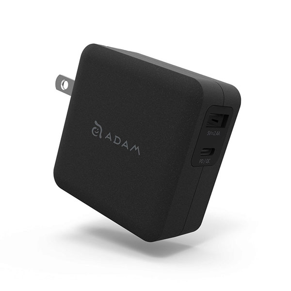 شارژر-30-وات-آدام-المنتس-USB-C-PD-3.0-مدل-OMNIA-F2-مشکی