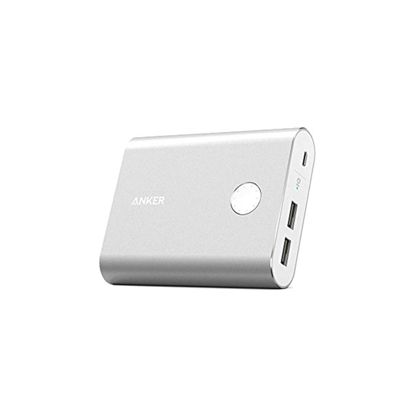 شارژر-همراه-انکر-مدل-A1316-PowerCore-Plus-With-Quick-Charge-3.0-با-ظرفیت-13400-میلی-آمپر-ساعت-silver