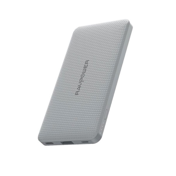 شارژر-همراه-راو-پاورخاکستری-مدل-RP-PB094-ظرفیت-10000-میلی-آمپر-ساعت