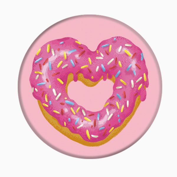 مدل-پایه-نگهدارنده-گوشی-موبایل-پاپ-سوکت-strawberry-Heart-Donut