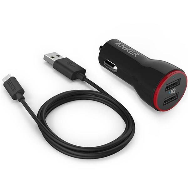 شارژر-فندکی-انکر-مدل-B2310-PowerDrive-2-همراه-با-کابل-microUSB1