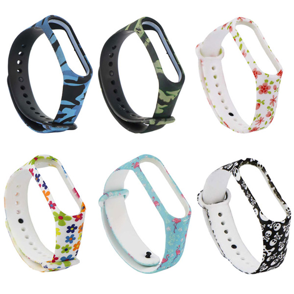 بند-مچ-بند-شیائومی-Xiaomi-Mi-Band--سیلیکونی-طرح-دار