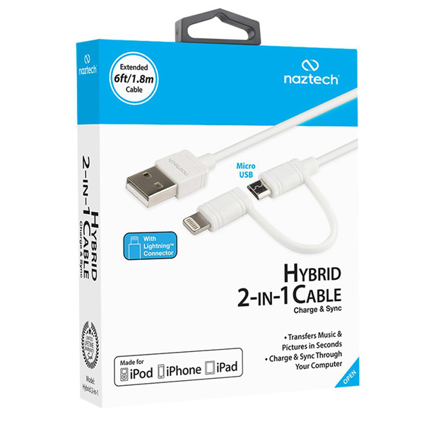 کابل-دو-پورت-نزتک-Micro-Lightning-Hybrid