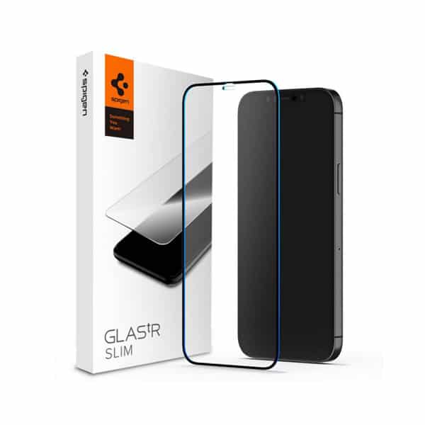 محافظ-صفحه-نمایش-اسپیگن-FC-Black-HD-آیفون-12-,-12-pro